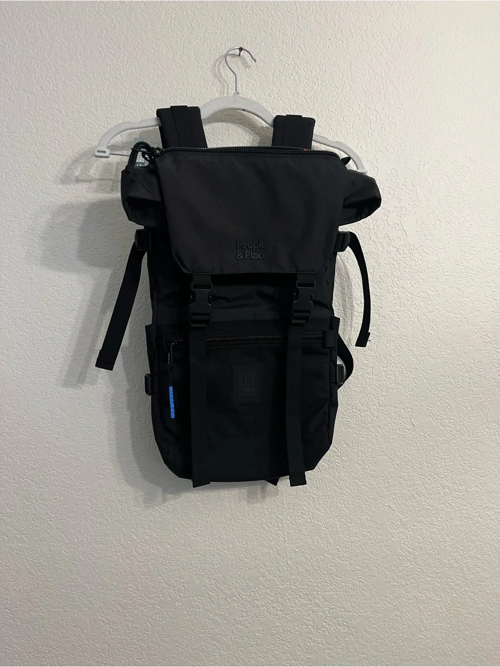 Topo Designs Black Roll-Top Backpack - Picture 1 of 9